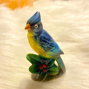 Ceramic Blue Jay Figurine